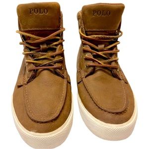 Polo Ralph Lauren Travis Nubuck & Canvas high top sneaker, size 10D